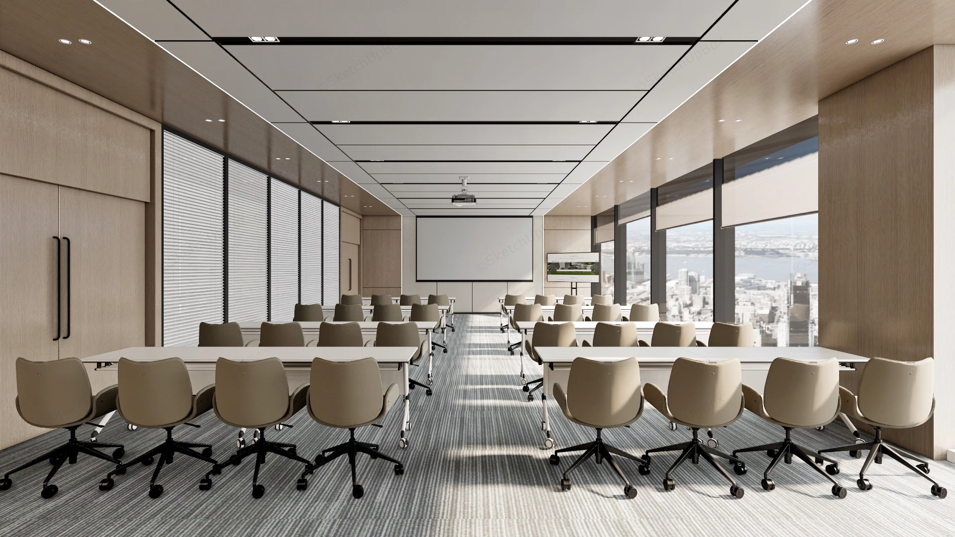 Corporate Training Room Design sketchup model preview - SketchupBox