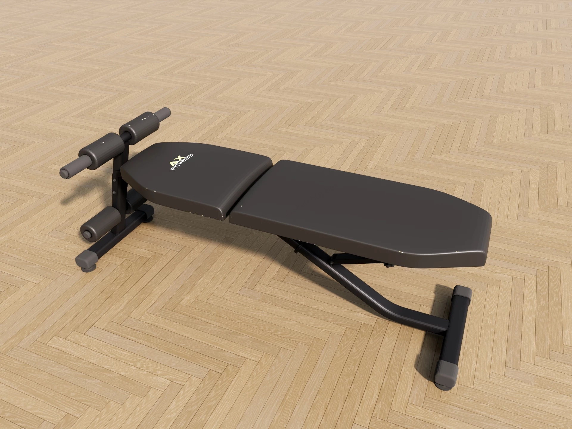 Multi Functional Weight Bench sketchup model preview - SketchupBox