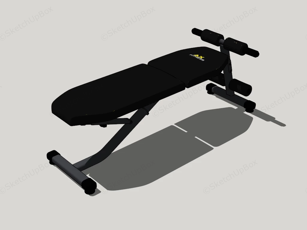 Multi Functional Weight Bench sketchup model preview - SketchupBox