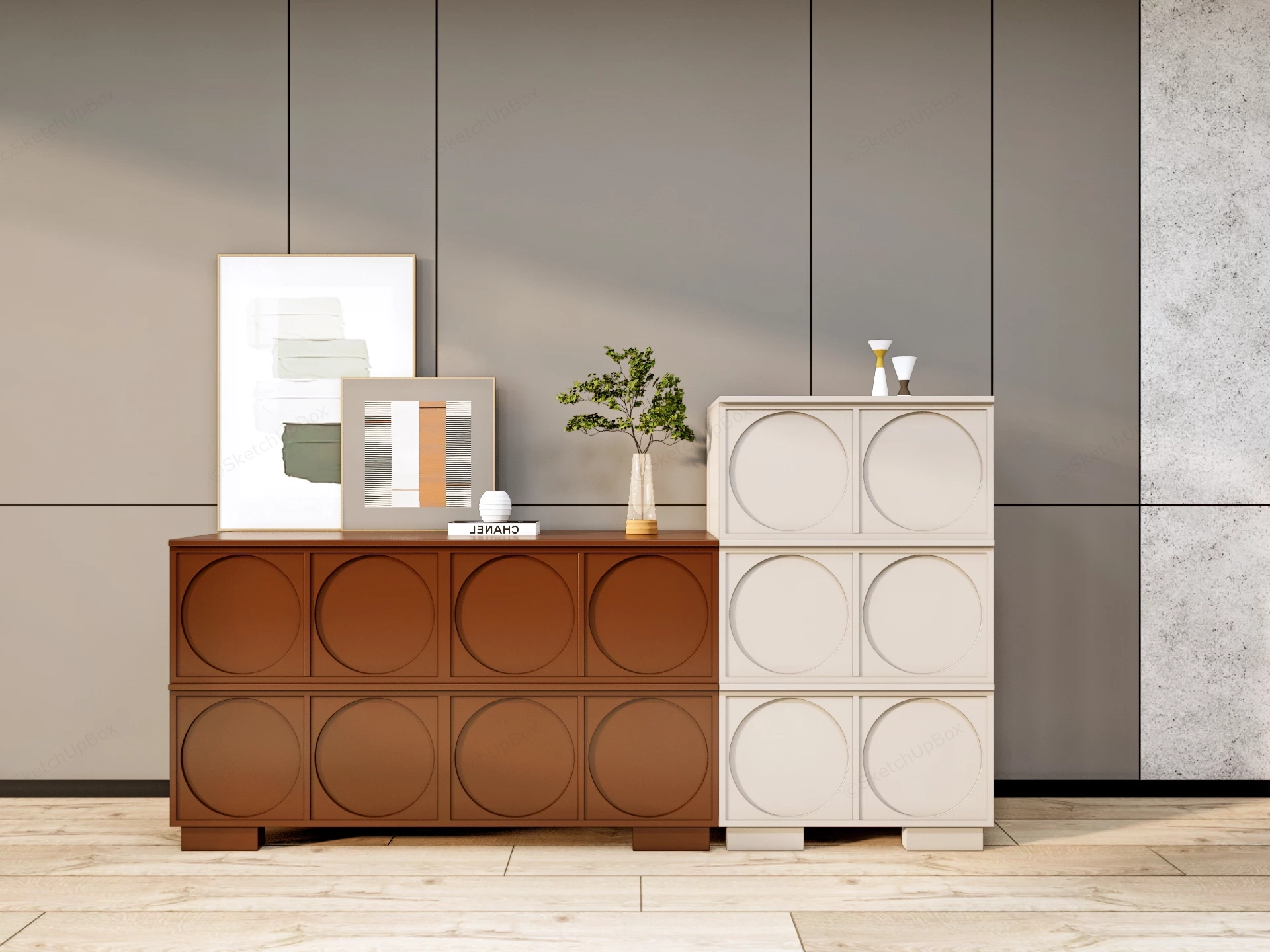 Bedroom Dressers sketchup model preview - SketchupBox