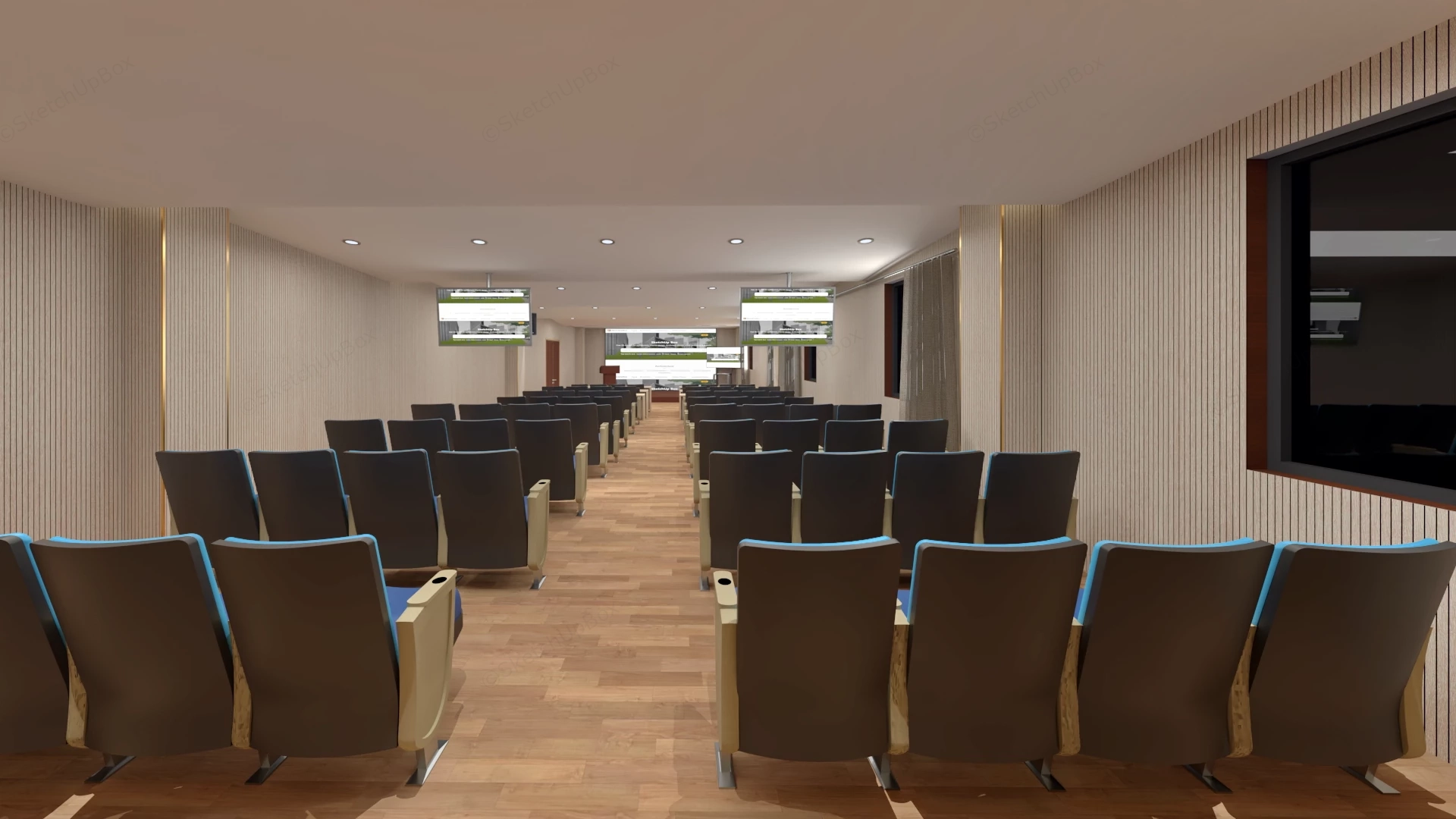 Small Lecture Hall sketchup model preview - SketchupBox