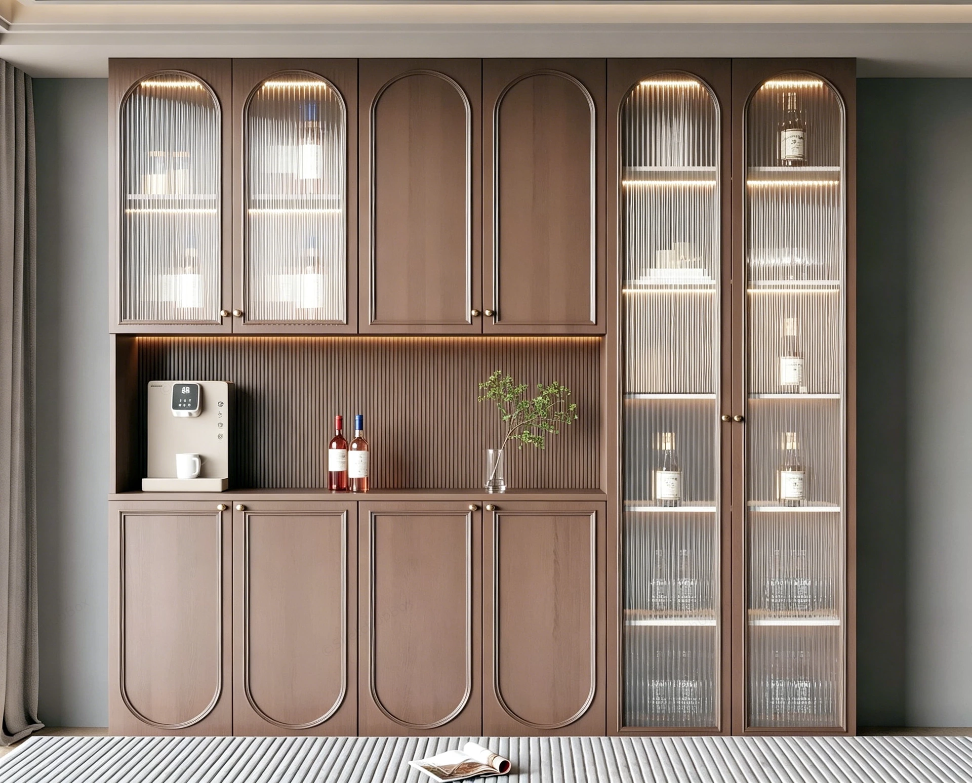 Modern Home Bar Cabinet sketchup model preview - SketchupBox