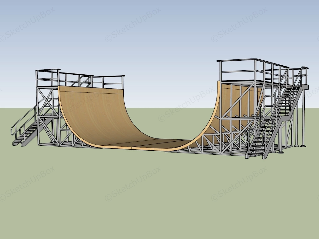 Skate Park Equipment sketchup model preview - SketchupBox