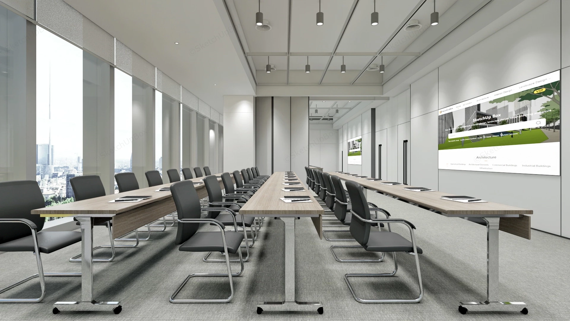 Practical Training Room sketchup model preview - SketchupBox
