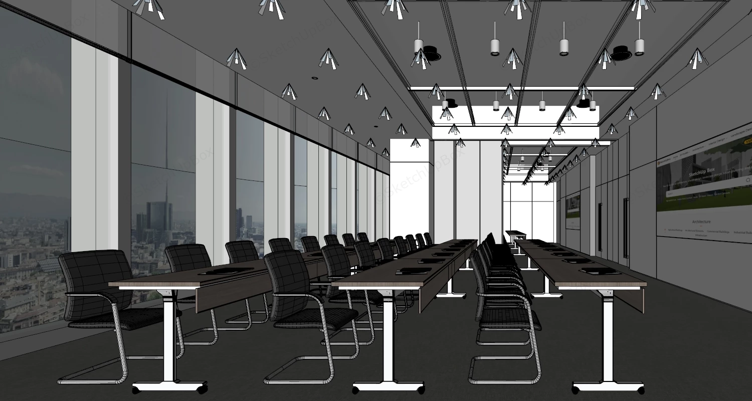 Practical Training Room sketchup model preview - SketchupBox