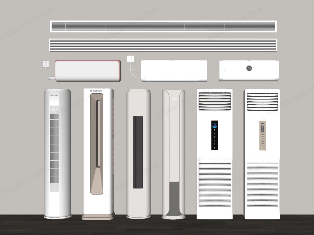 Home Air Conditioner Units sketchup model preview - SketchupBox