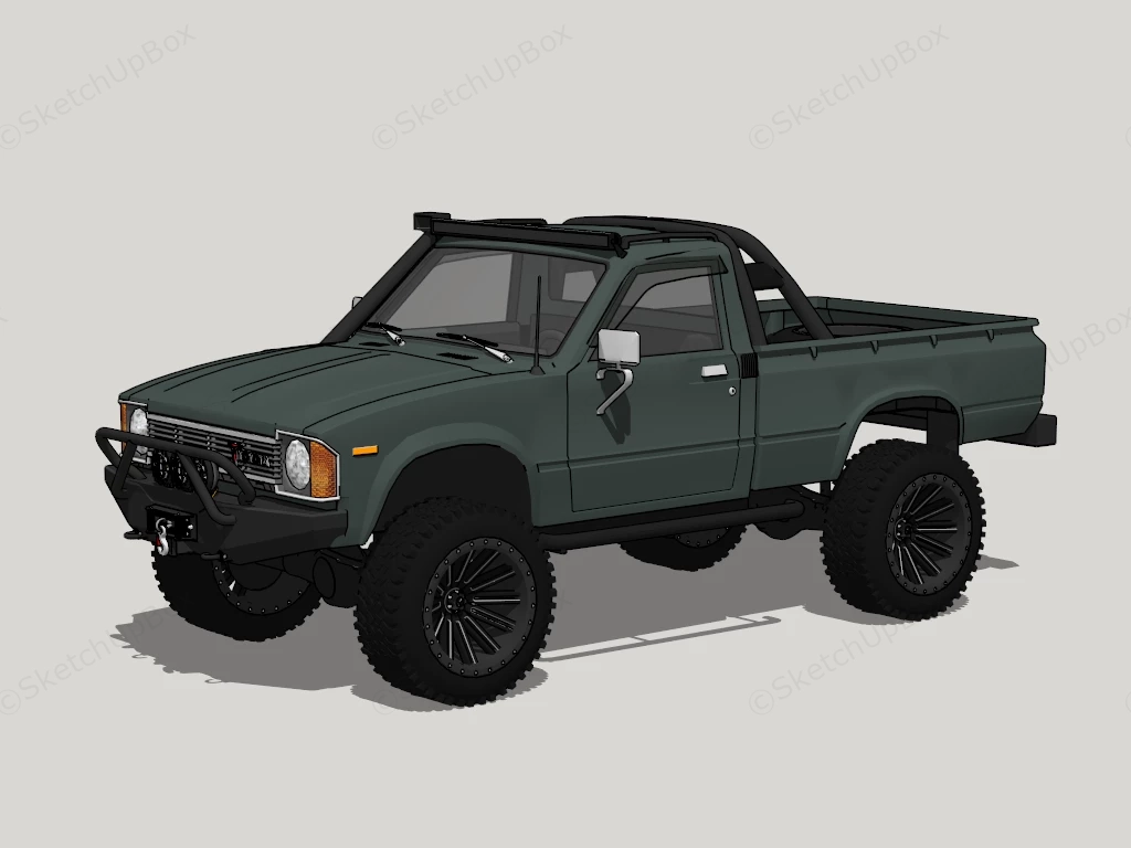Old Toyota Pickup sketchup model preview - SketchupBox