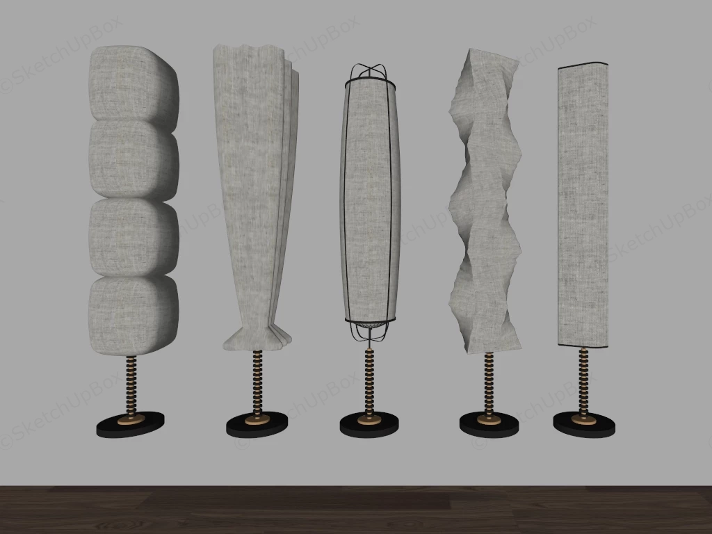 Wabi Sabi Floor Lamps sketchup model preview - SketchupBox