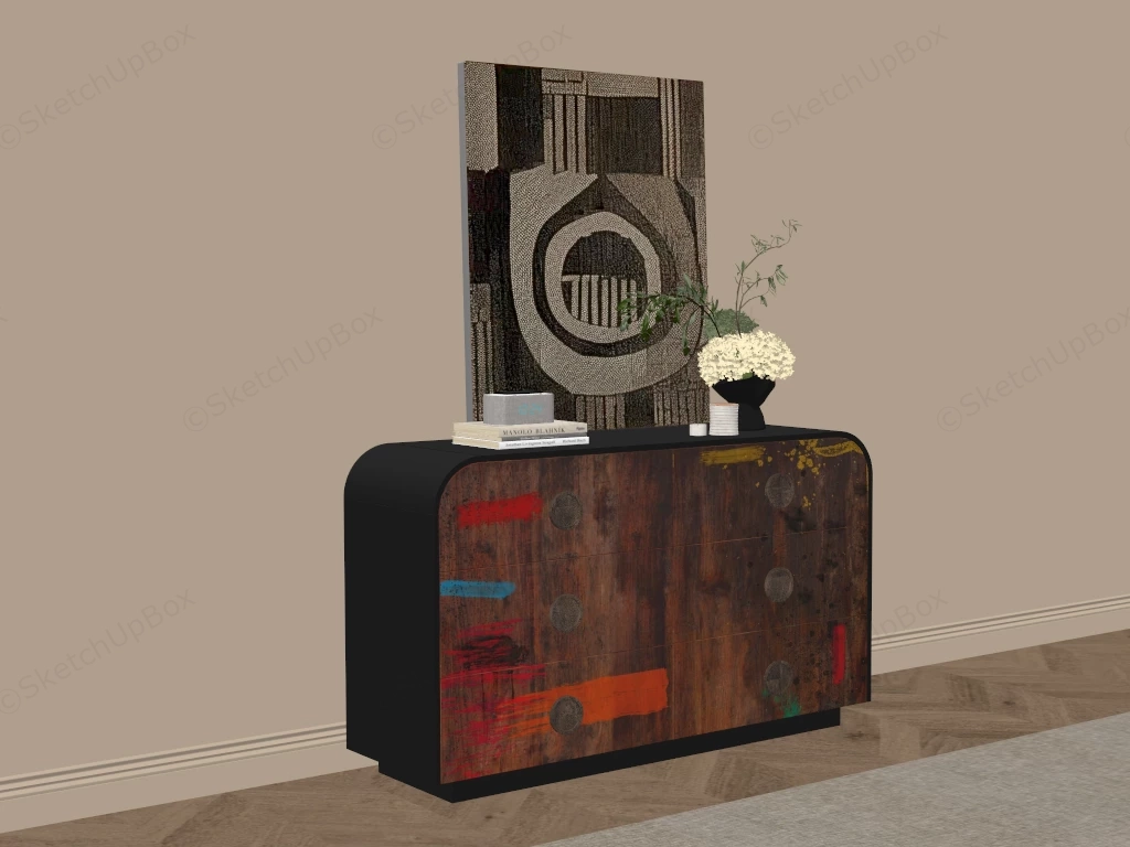 Vintage Shabby Dresser sketchup model preview - SketchupBox