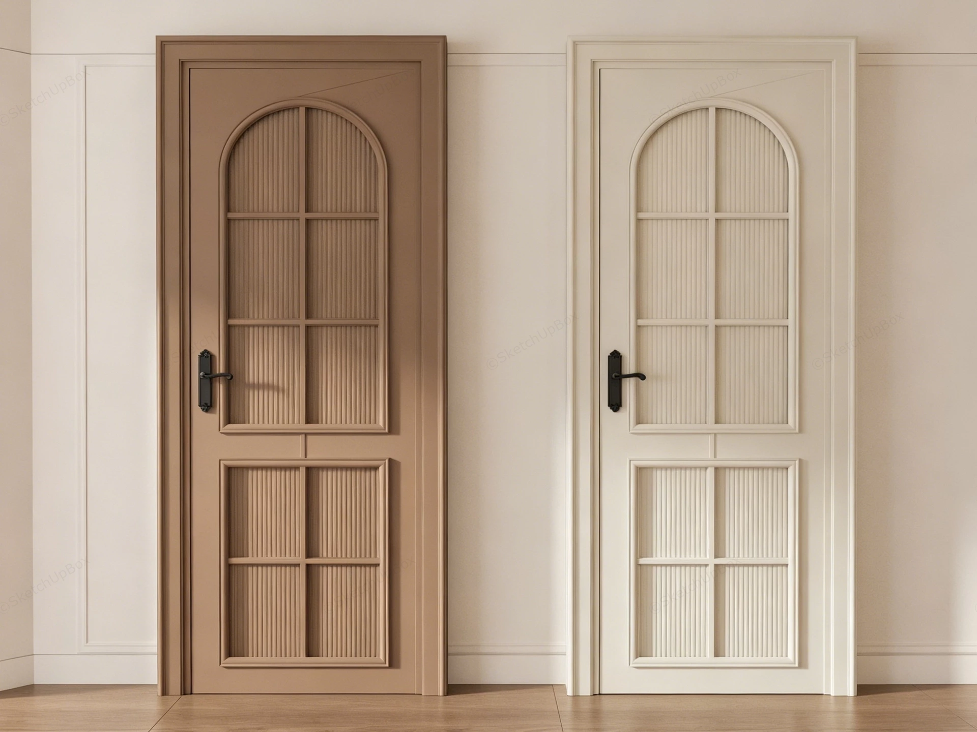 Interior Wood Doors sketchup model preview - SketchupBox