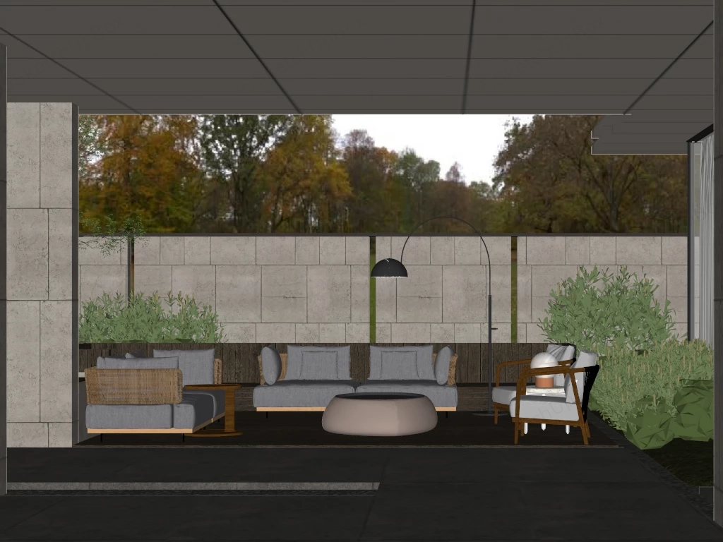 Wooden Deck & Patio Designs sketchup model preview - SketchupBox