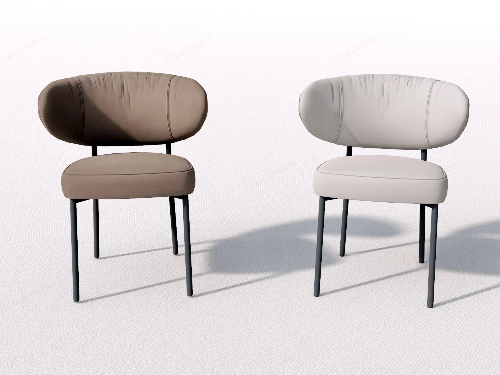 Elegant Dining Chairs sketchup model preview - SketchupBox
