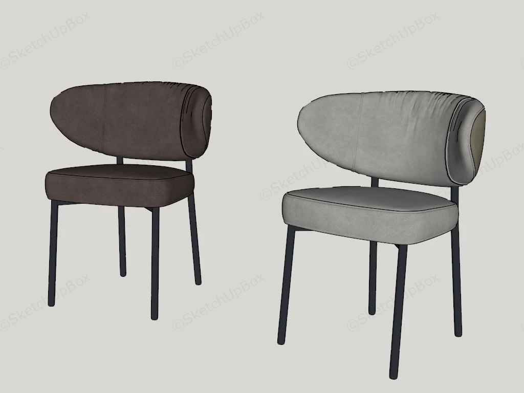 Elegant Dining Chairs sketchup model preview - SketchupBox
