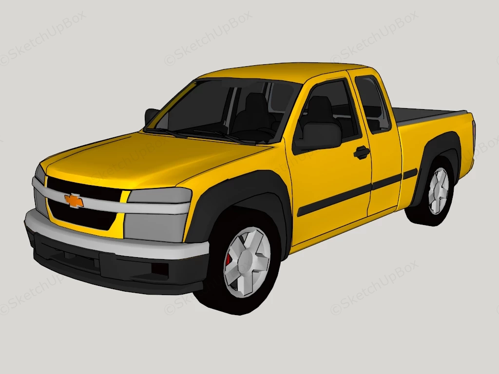 Chevrolet Colorado Pickup Truck sketchup model preview - SketchupBox
