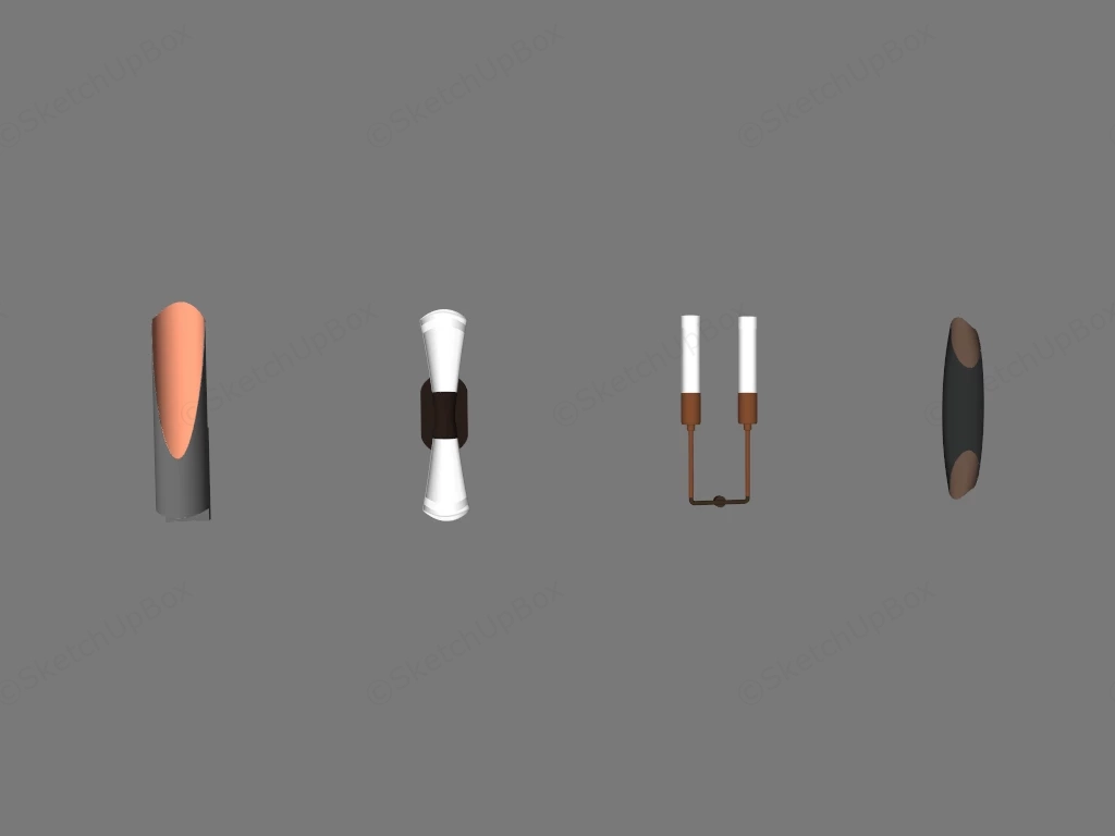 Modern Indoor Wall Sconces sketchup model preview - SketchupBox