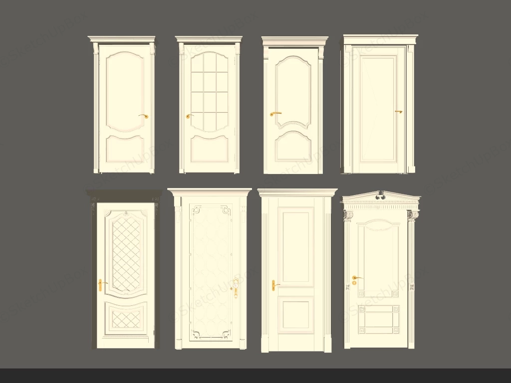 Classic Interior Doors sketchup model preview - SketchupBox