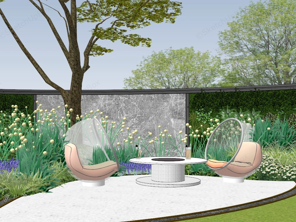 Romantic Patio Idea sketchup model preview - SketchupBox