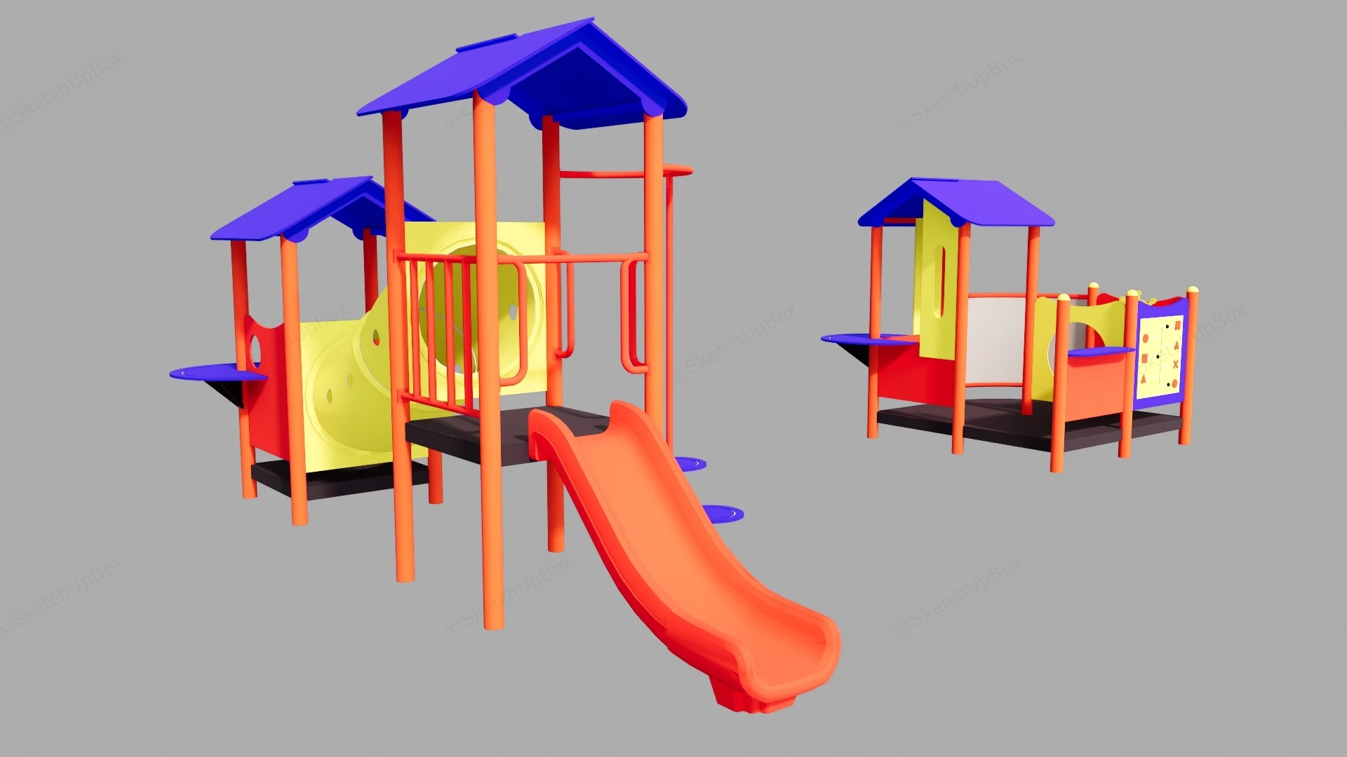 Small Yard Playset sketchup model preview - SketchupBox