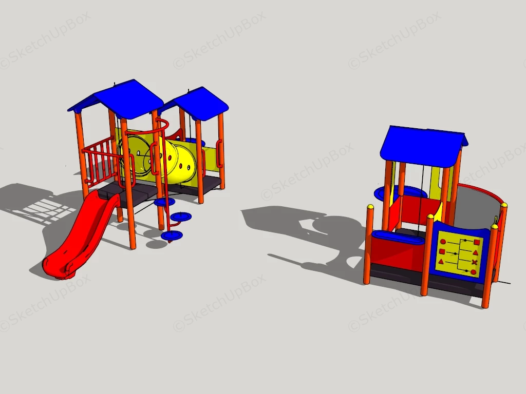 Small Yard Playset sketchup model preview - SketchupBox