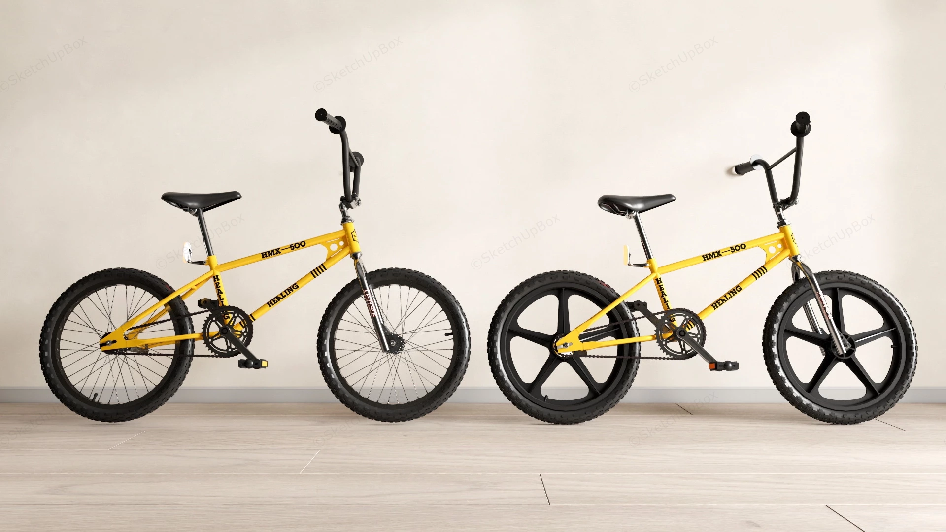 HMX 500 BMX Bike sketchup model preview - SketchupBox