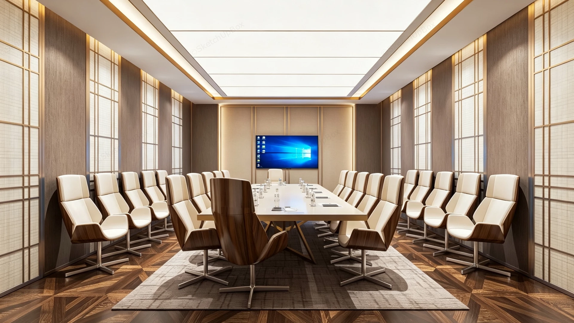 Luxury Meeting Room sketchup model preview - SketchupBox