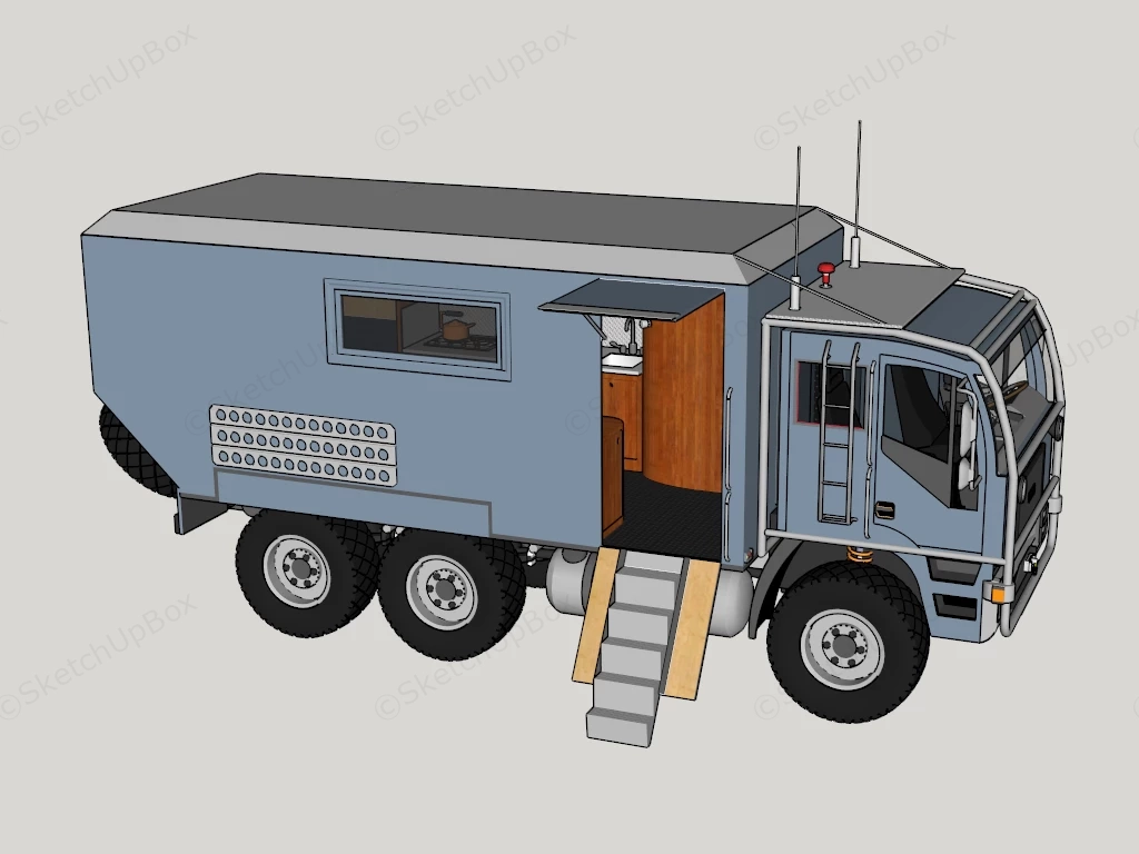Man Expedition Truck Camper sketchup model preview - SketchupBox