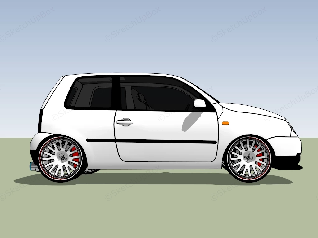 Volkswagen Lupo sketchup model preview - SketchupBox