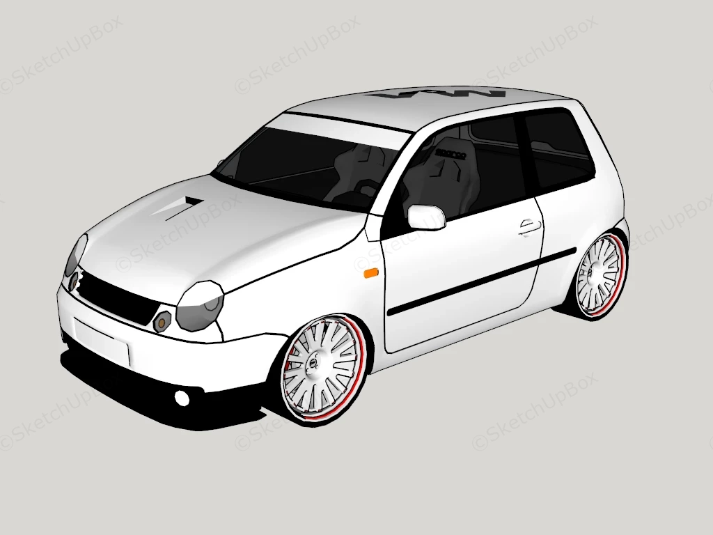 Volkswagen Lupo sketchup model preview - SketchupBox