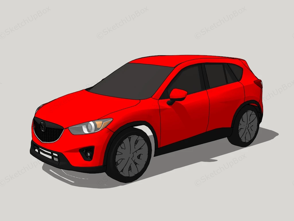 Mazda CX 5 Red sketchup model preview - SketchupBox