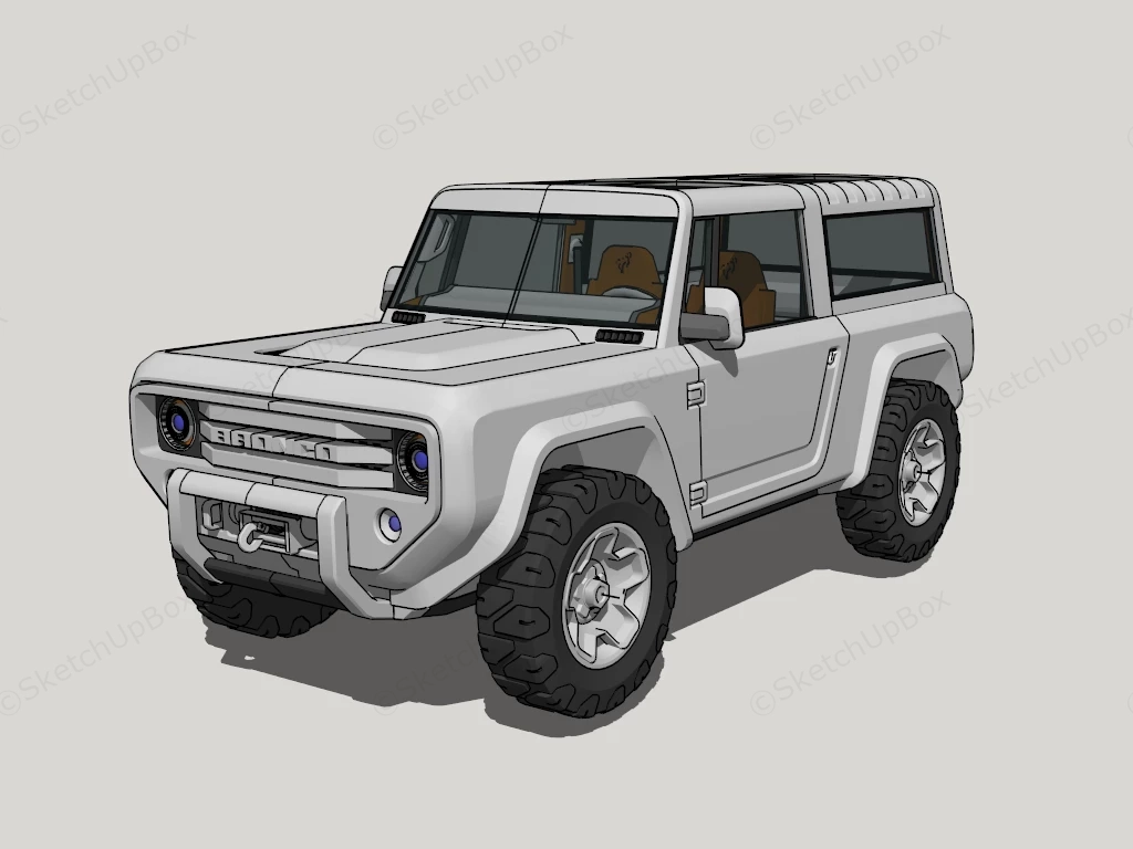 Ford Bronco Concept sketchup model preview - SketchupBox