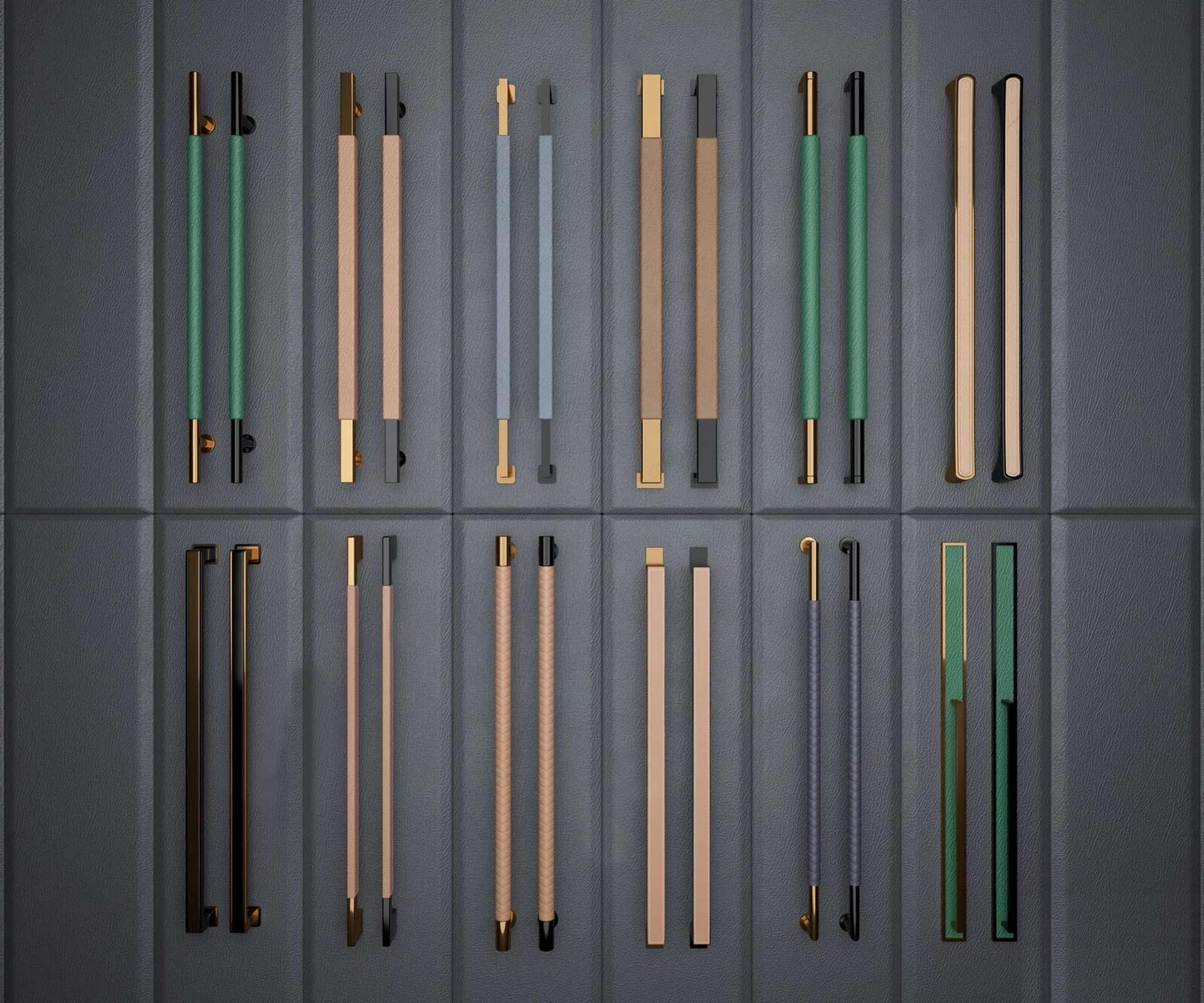 Commercial Door Pull Handles sketchup model preview - SketchupBox