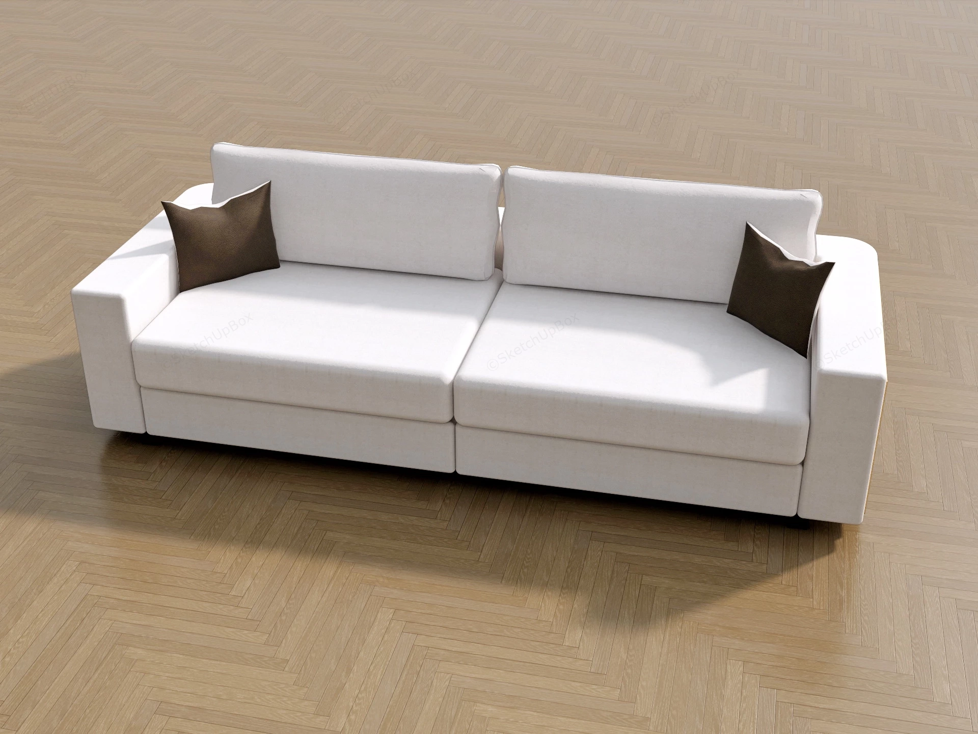 Small Modular Sectional Sofa sketchup model preview - SketchupBox