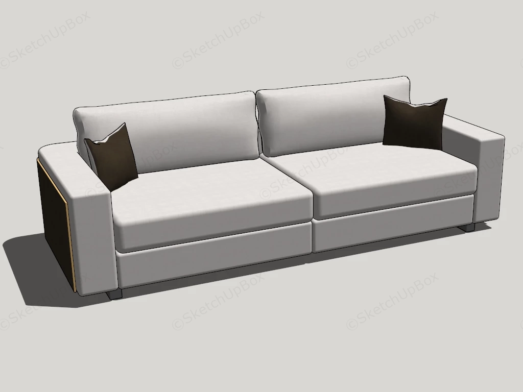 Small Modular Sectional Sofa sketchup model preview - SketchupBox