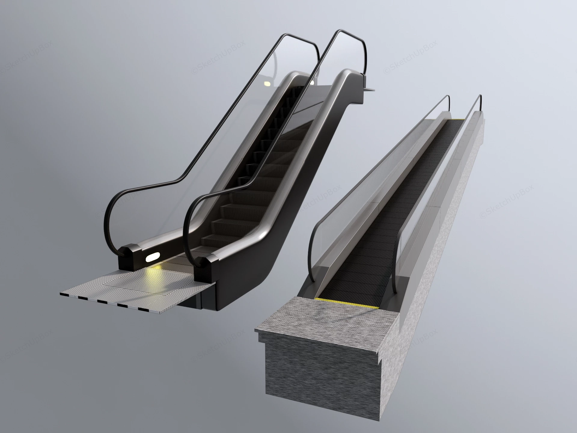 Escalator And Moving Walkway sketchup model preview - SketchupBox