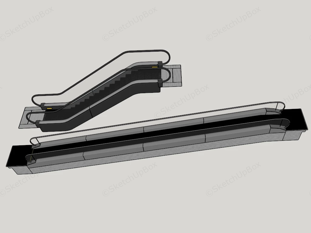 Escalator And Moving Walkway sketchup model preview - SketchupBox
