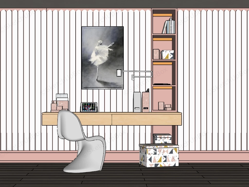 Children Study Room sketchup model preview - SketchupBox