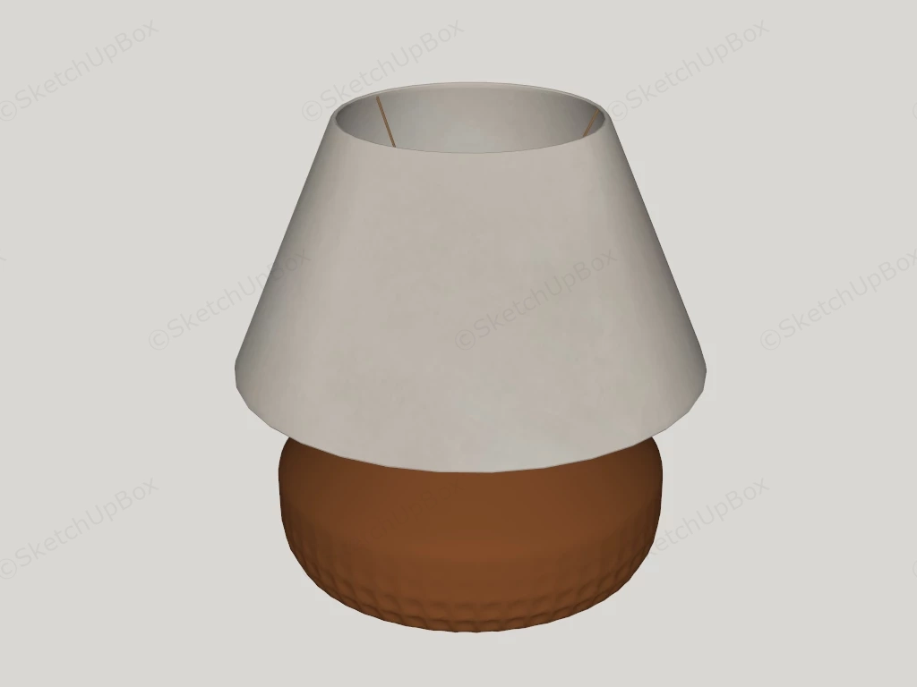Terracotta Table Lamp sketchup model preview - SketchupBox