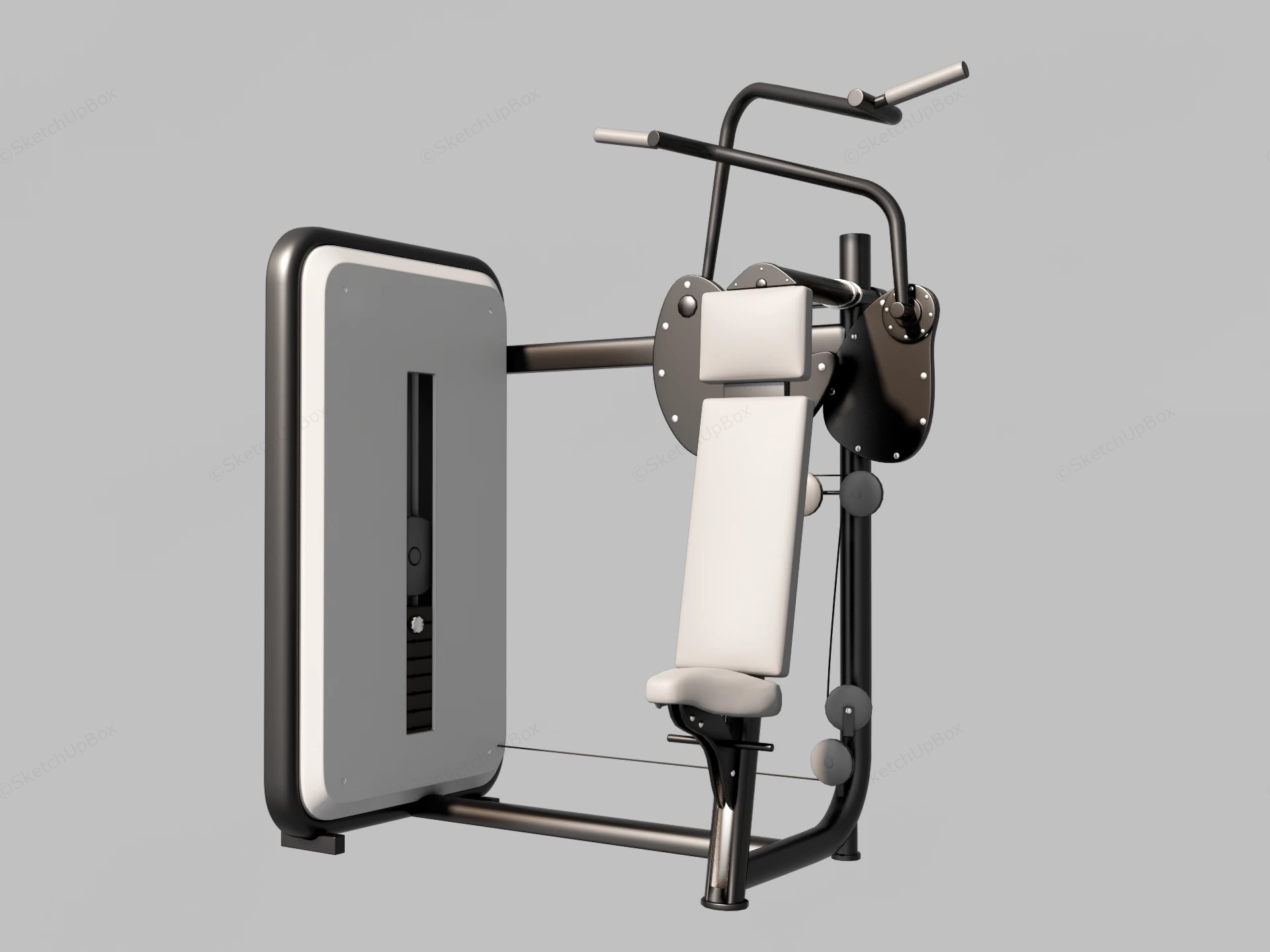 Shoulder Press Machine sketchup model preview - SketchupBox
