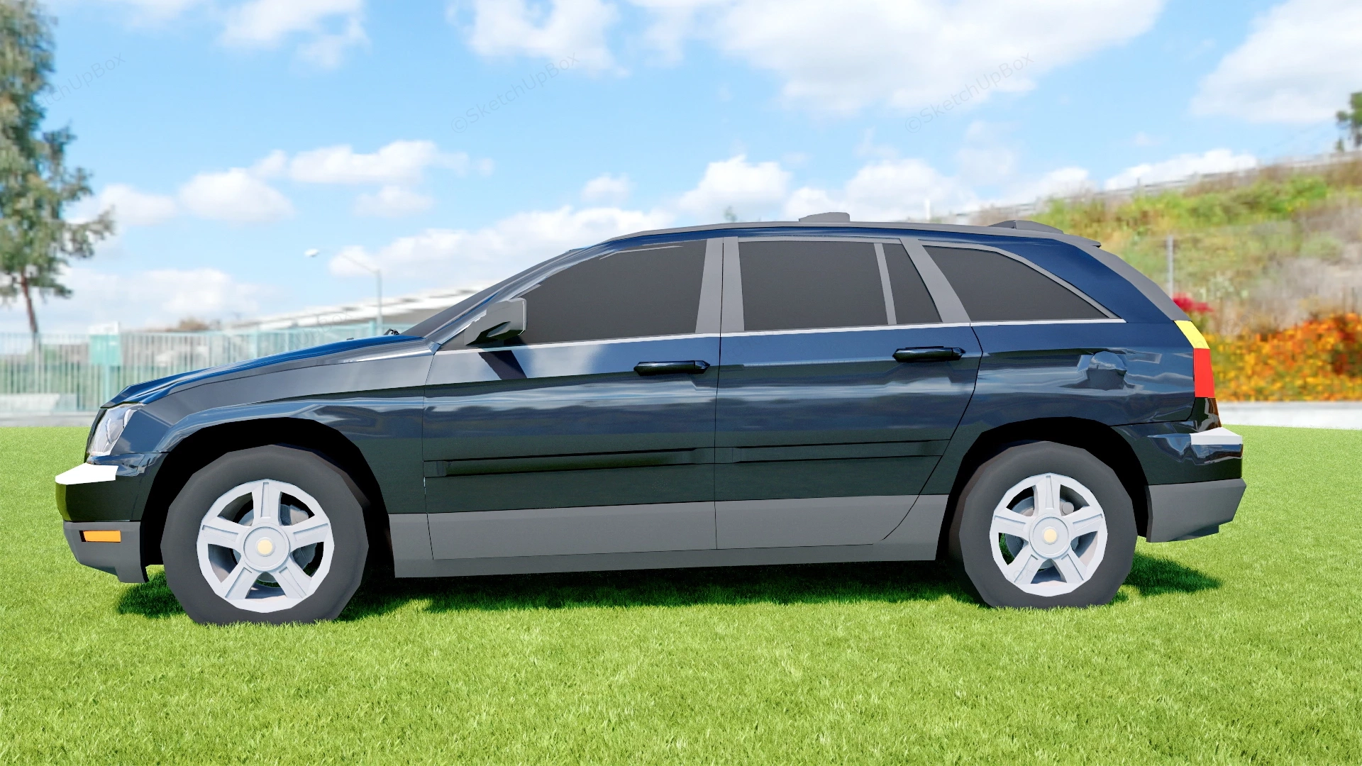 2005 Chrysler Pacifica SUV sketchup model preview - SketchupBox