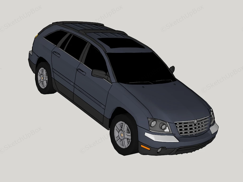 2005 Chrysler Pacifica SUV sketchup model preview - SketchupBox