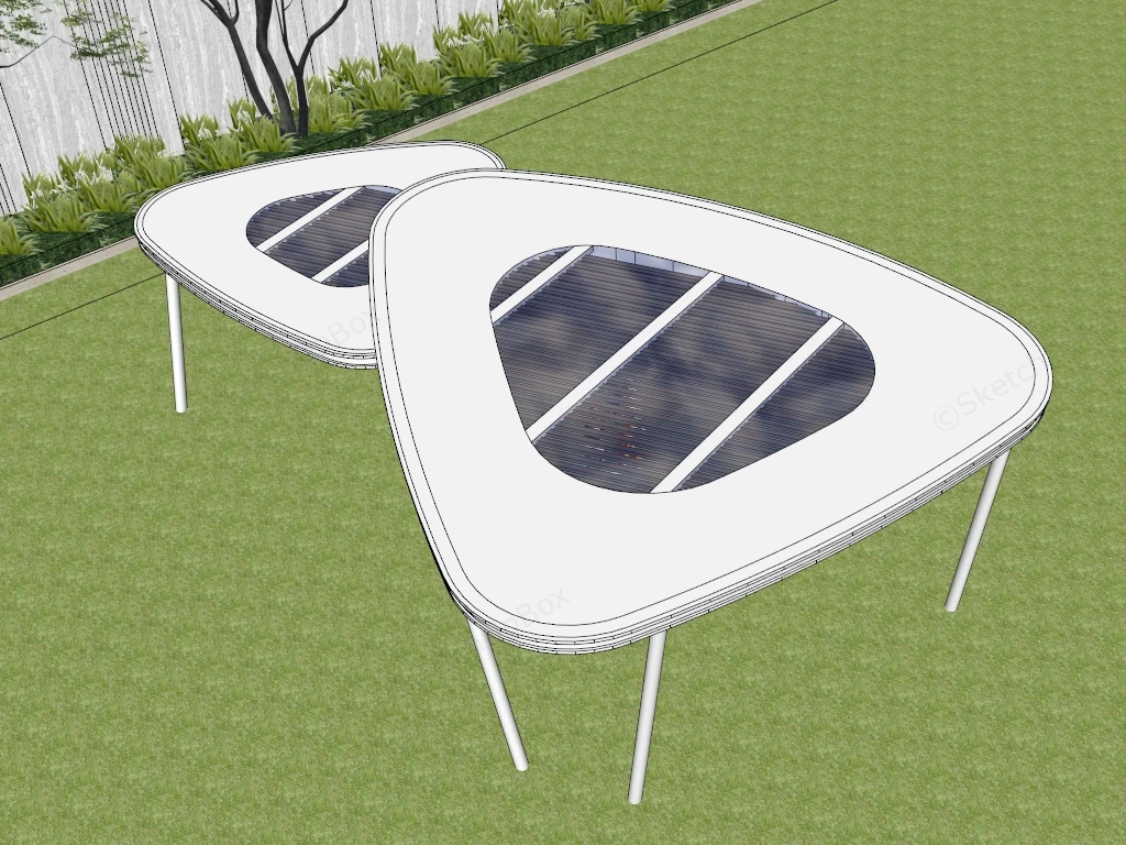 Contemporary Park Pavilion Design sketchup model preview - SketchupBox