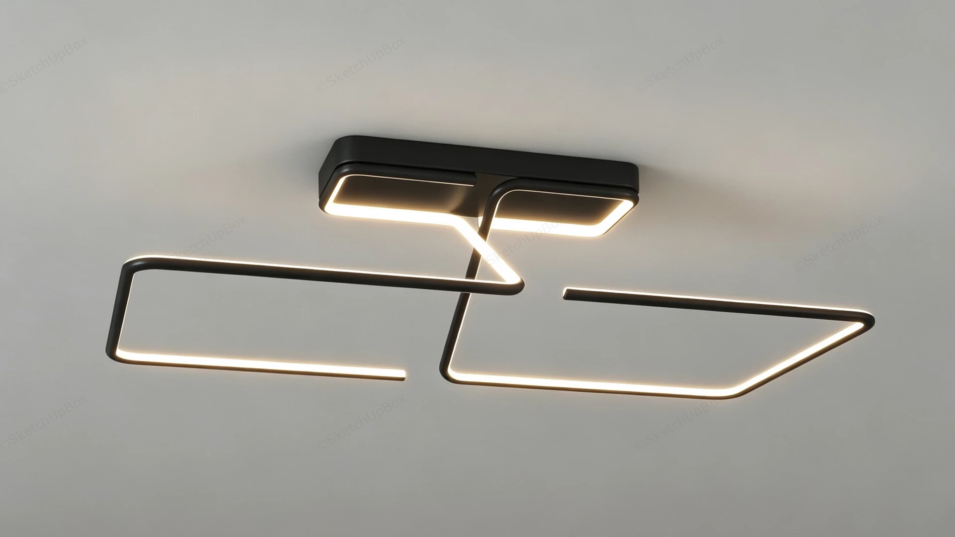 Modern Flush Mount Lights sketchup model preview - SketchupBox