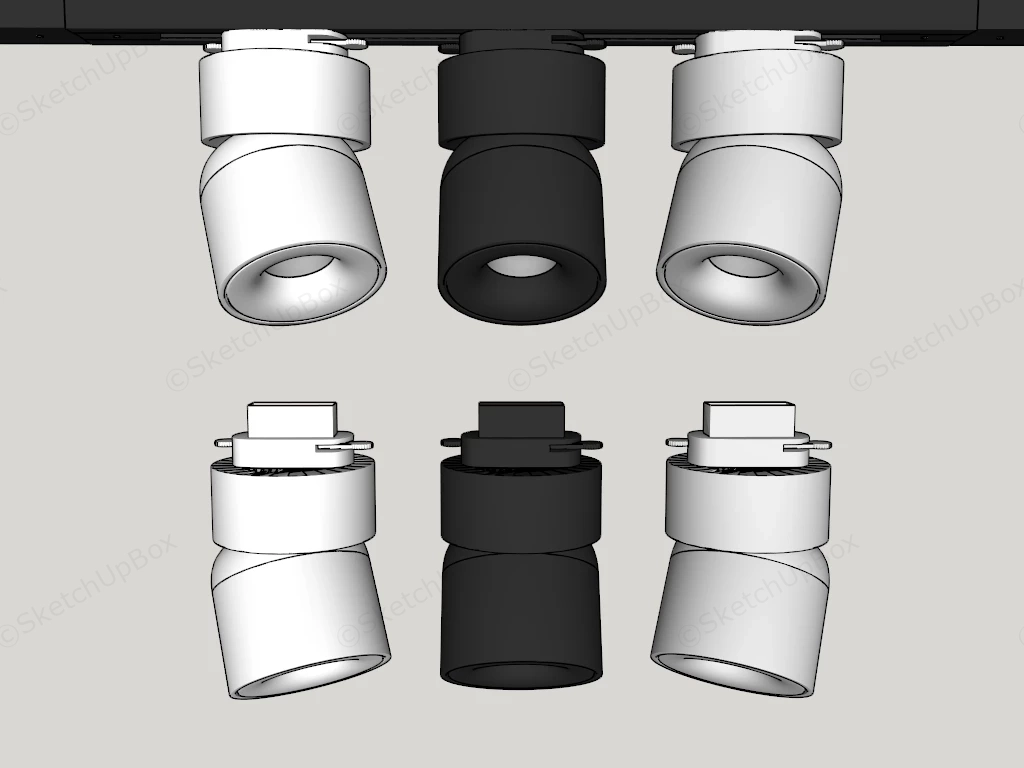 LED Ceiling Spotlights sketchup model preview - SketchupBox