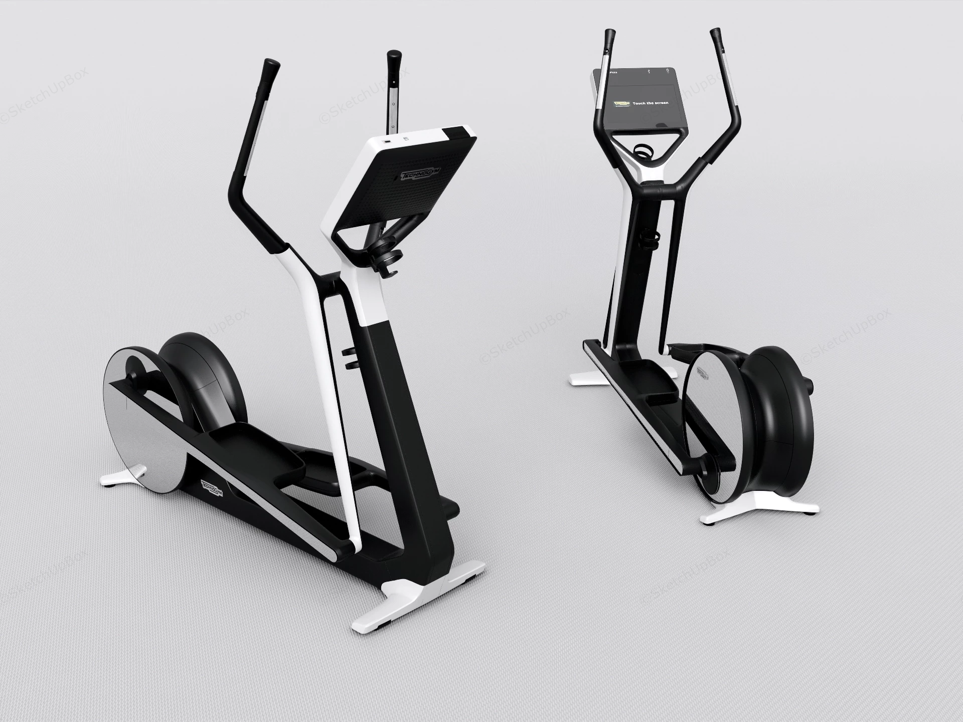 Elliptical Trainer Machine sketchup model preview - SketchupBox