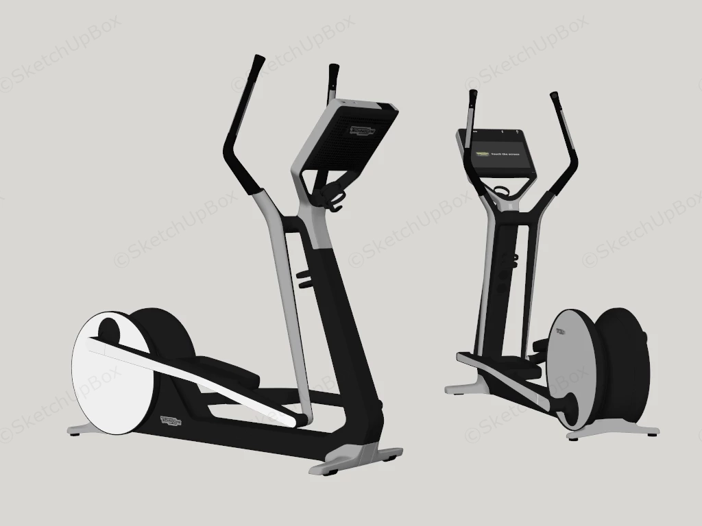 Elliptical Trainer Machine sketchup model preview - SketchupBox