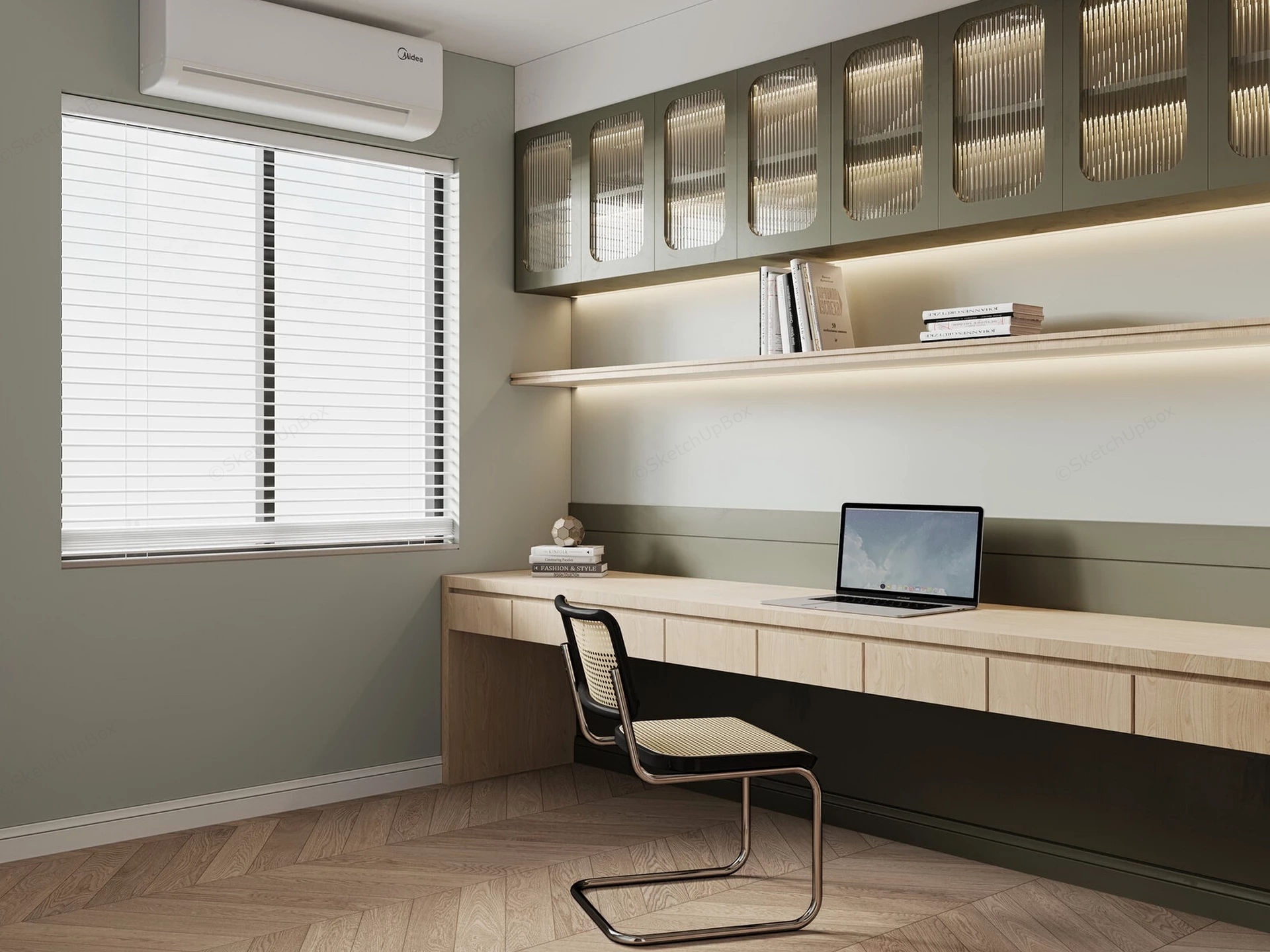 Tiny Home Office sketchup model preview - SketchupBox