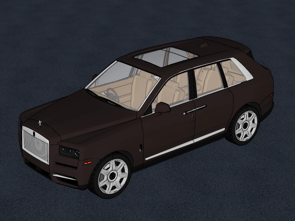 Rolls Royce Cullinan sketchup model preview - SketchupBox