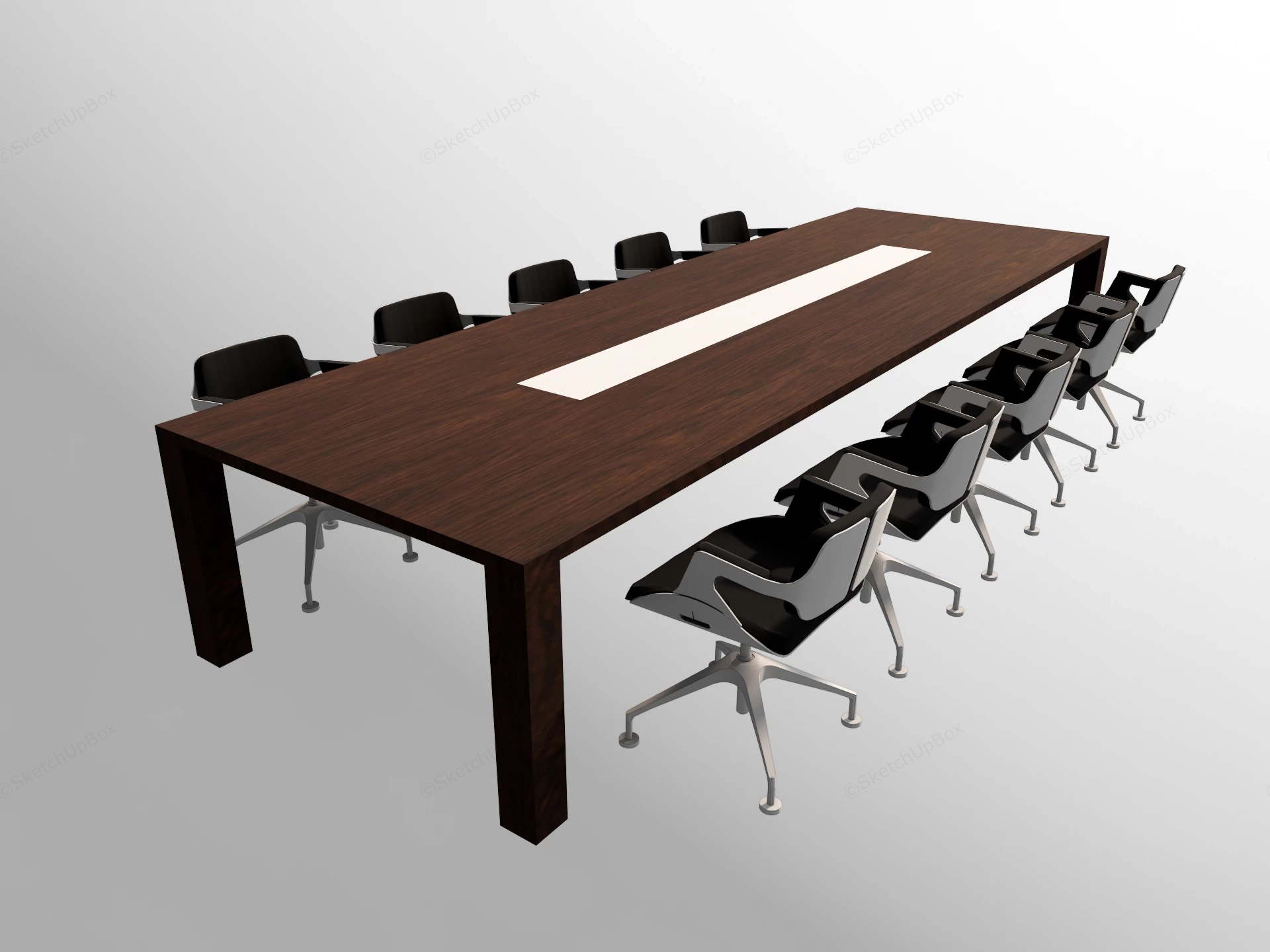 Conference Room Furniture Sets sketchup model preview - SketchupBox