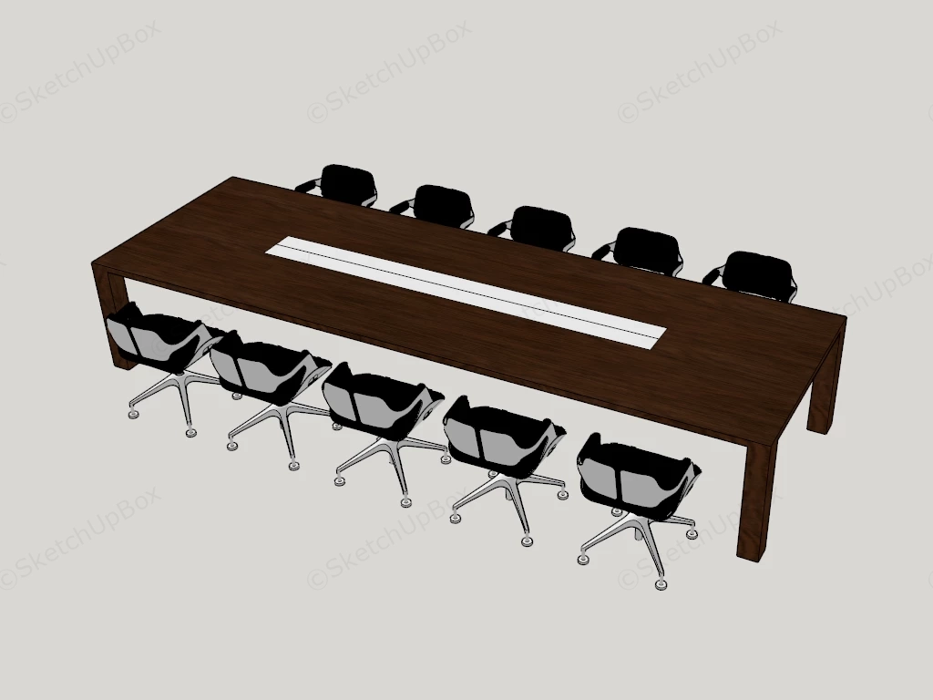 Conference Room Furniture Sets sketchup model preview - SketchupBox