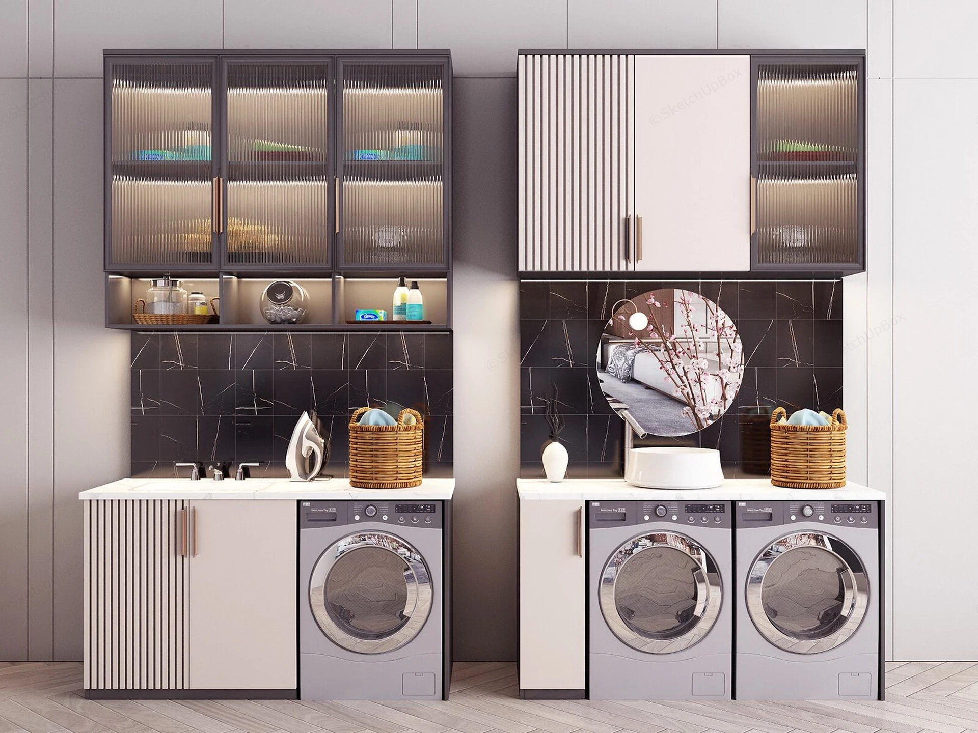 Laundry Room Base Cabinets sketchup model preview - SketchupBox